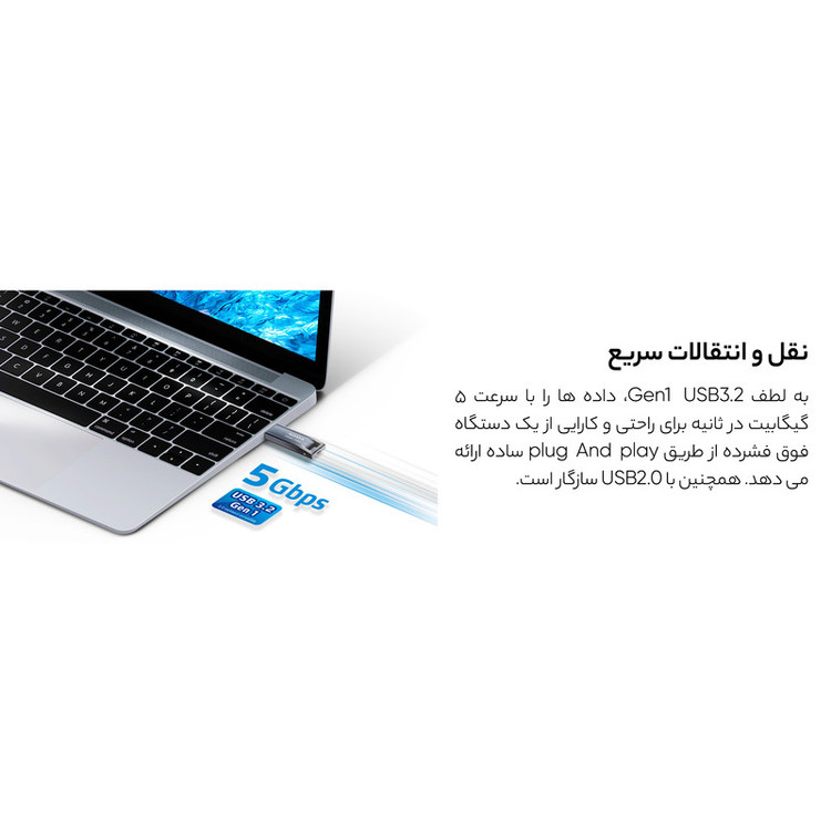 فلش مموری ای دیتا مدل UR340 ظرفیت 32 گیگابایت