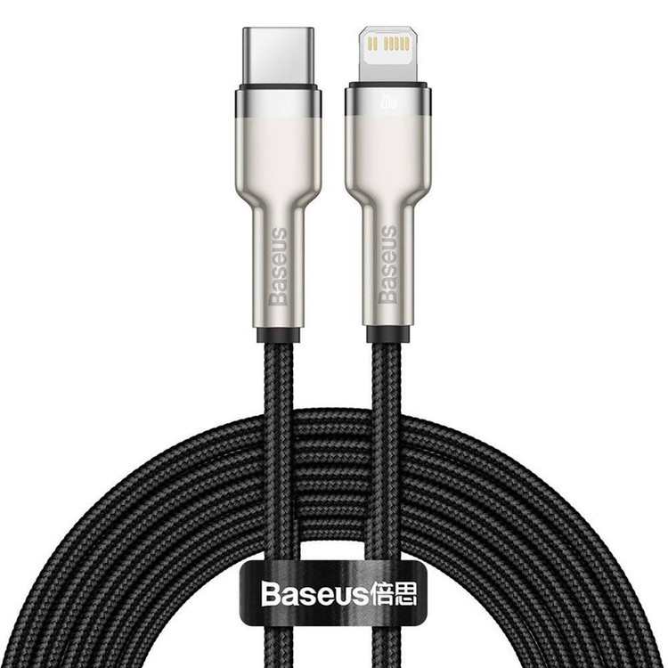 کابل تبدیل USB-C به لایتنینگ بیسوس مدل CATLJK-01 Zinc Alloy PD20W طول 25 سانتی متر