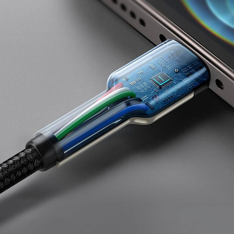 کابل تبدیل USB-C به لایتنینگ بیسوس مدل CATLJK-01 Zinc Alloy PD20W طول 25 سانتی متر