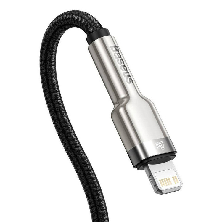 کابل تبدیل USB-C به لایتنینگ بیسوس مدل CATLJK-01 Zinc Alloy PD20W طول 25 سانتی متر