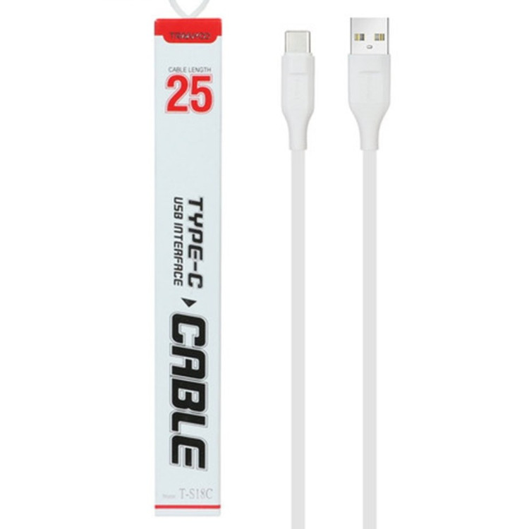کابل شارژ فست پاوربانک TRANYOO Type-C مدل T-S18C