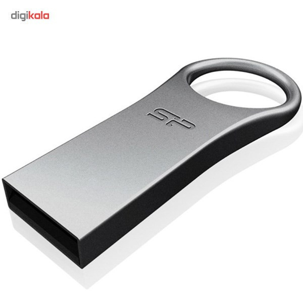 فلش مموری 32 گیگابایت سیلیکون پاور مدل Firma F80 با رابط USB 2.0، بدنه آلیاژ روی بدون درب و مقاوم در برابر شوک و لرزش
