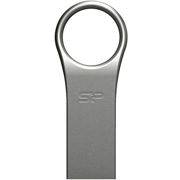 فلش مموری 32 گیگابایت سیلیکون پاور مدل Firma F80 با رابط USB 2.0، بدنه آلیاژ روی بدون درب و مقاوم در برابر شوک و لرزش
