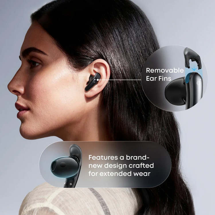 هدفون بلوتوثی توگوشی انکر مدل Soundcore Liberty Buds، مجهز به Adaptive ANC 3.0، پشتیبانی از Hi-Res Audio و کدک LDAC، عمر باتری 7 ساعت و محفظه شارژ 30 ساعته، 4 میکروفون هوش مصنوعی، بلوتوث 6.1 و مقاومت در برابر رطوبت و عرق