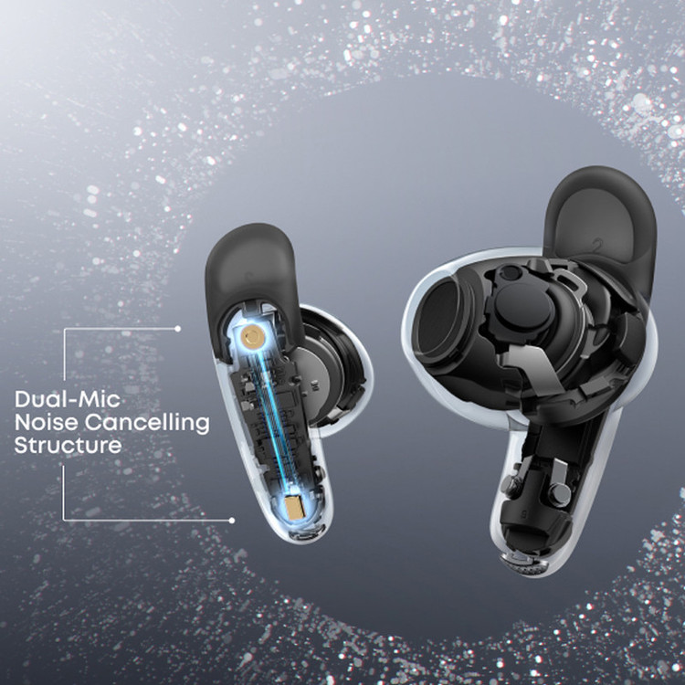 هدفون بلوتوثی توگوشی انکر مدل Soundcore Liberty Buds، مجهز به Adaptive ANC 3.0، پشتیبانی از Hi-Res Audio و کدک LDAC، عمر باتری 7 ساعت و محفظه شارژ 30 ساعته، 4 میکروفون هوش مصنوعی، بلوتوث 6.1 و مقاومت در برابر رطوبت و عرق